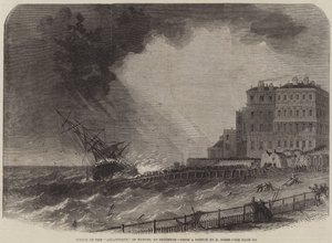 Wrak van de Atlantique, van Nantes, bij Brighton